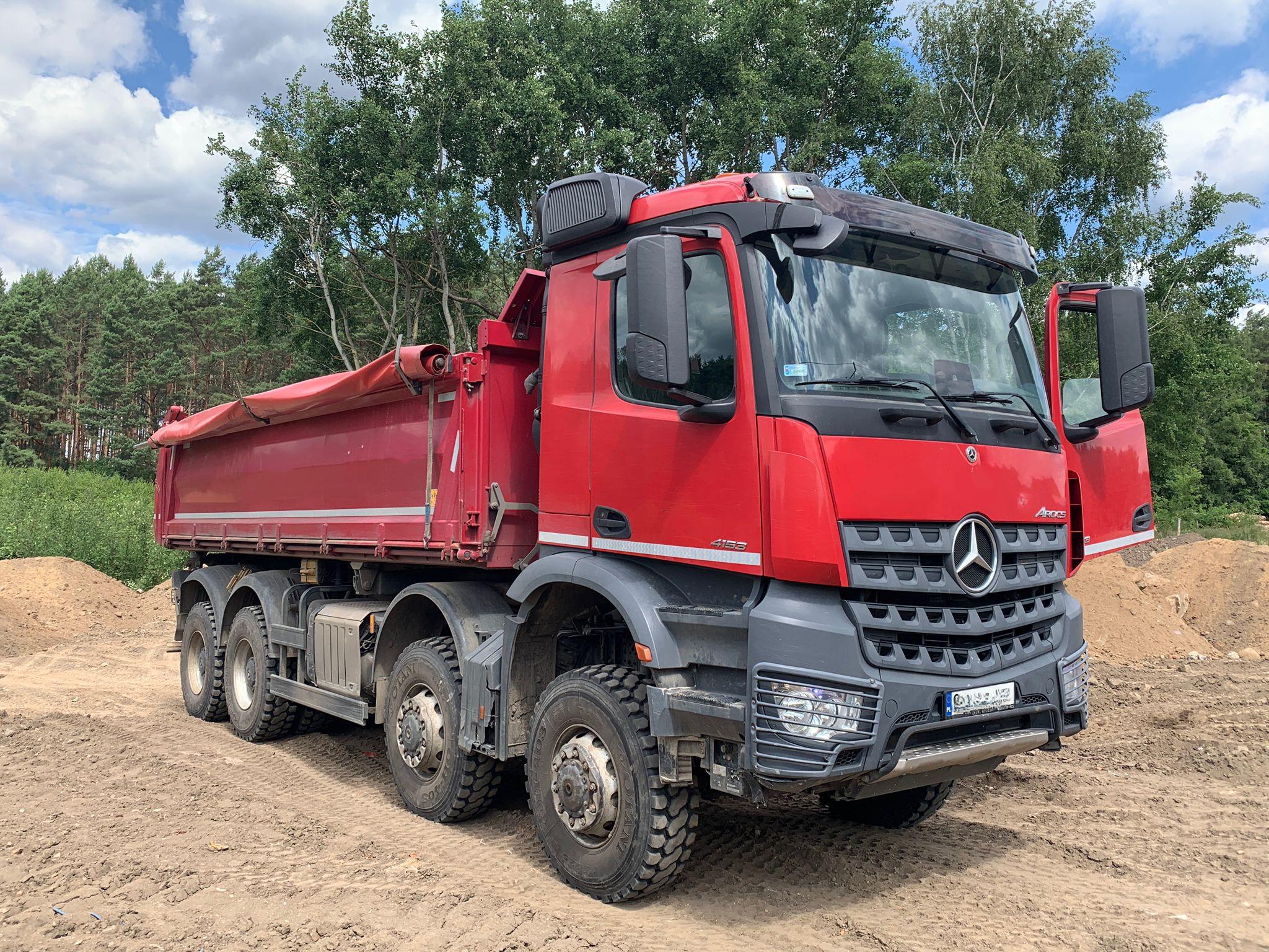 MB AROCS 4153 8X8 EURO6 WYWROTKA TRÓJSTRONNA Z BORDATIKIEM
